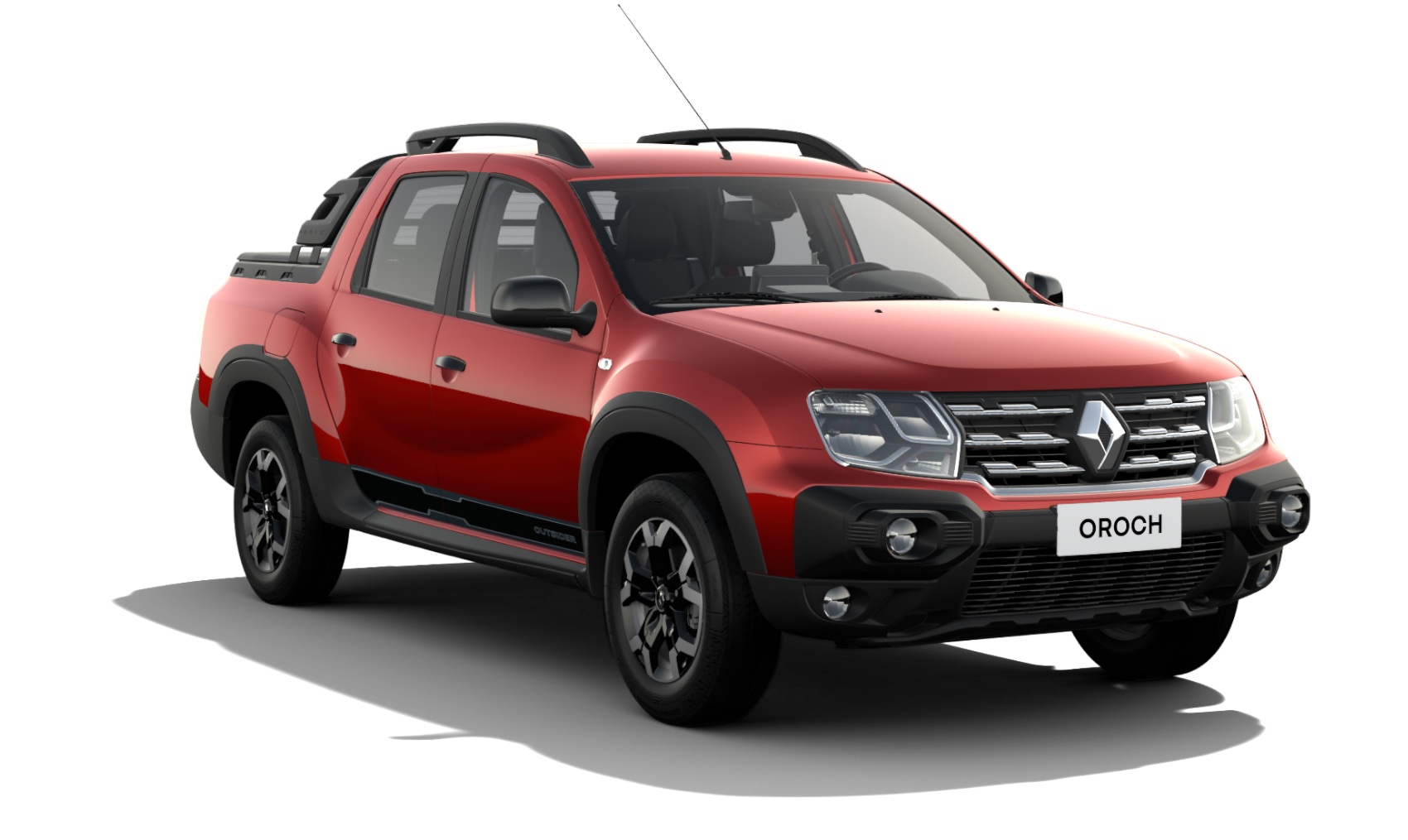 Renault Oroch Intens Outsider Color Rojo Fuego